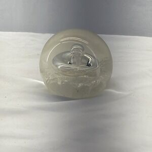 SELKIRK Glass Scotland Clear‎ Paperweight,